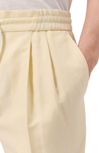 Шорты изо льна и хлопка BRUNELLO CUCINELLI, арт. MH255U0020, фото 5