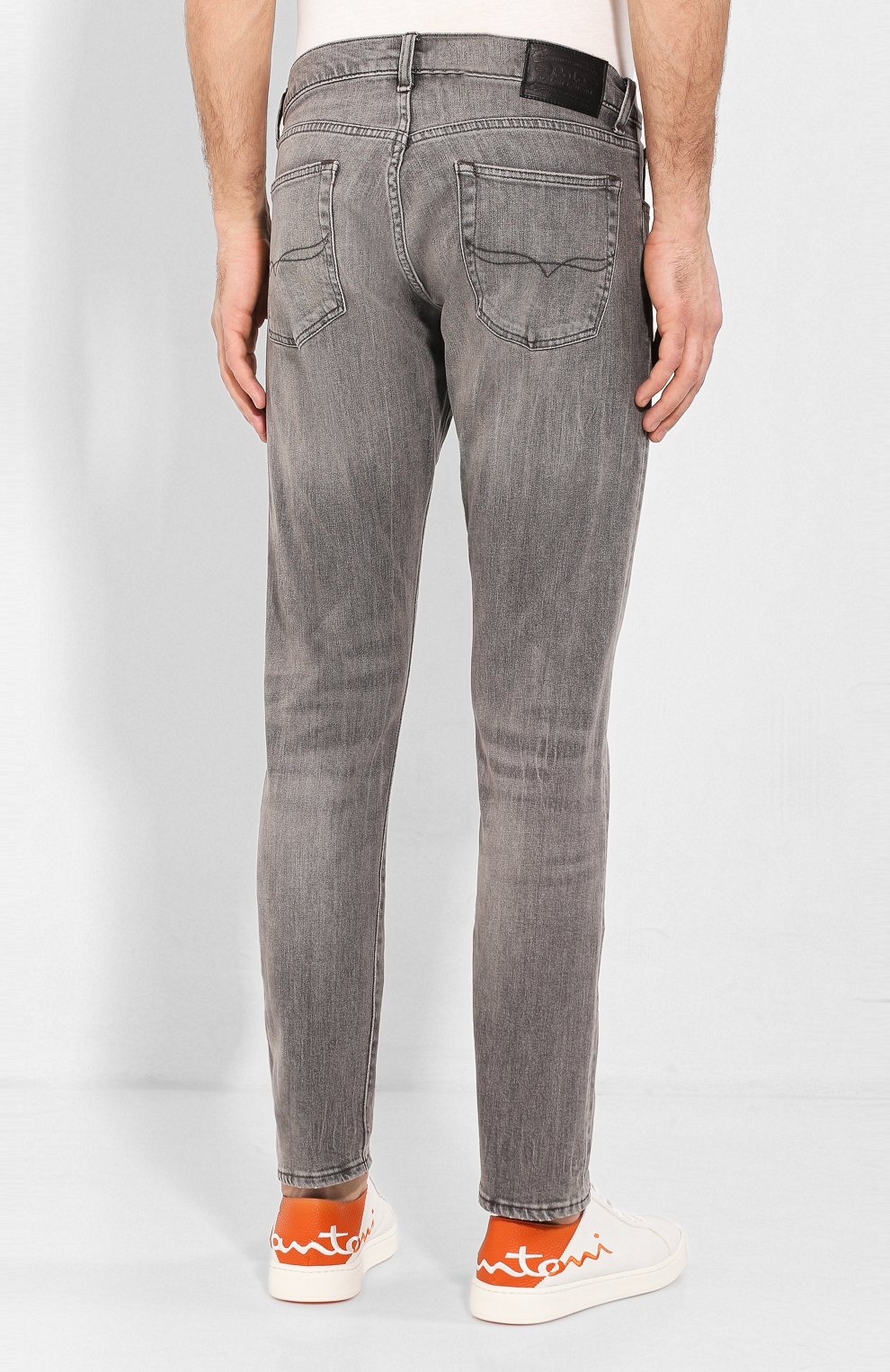 Джинсы прямого кроя с потертостями POLO RALPH LAUREN, арт. 710683345, фото 4