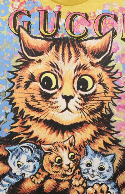 Хлопковая футболка GUCCI, арт. 581019/XJD2L, фото 3