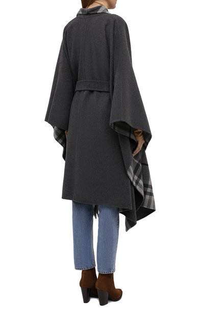 Накидка из шерсти и кашемира langport BURBERRY, арт. 8044579, фото 4