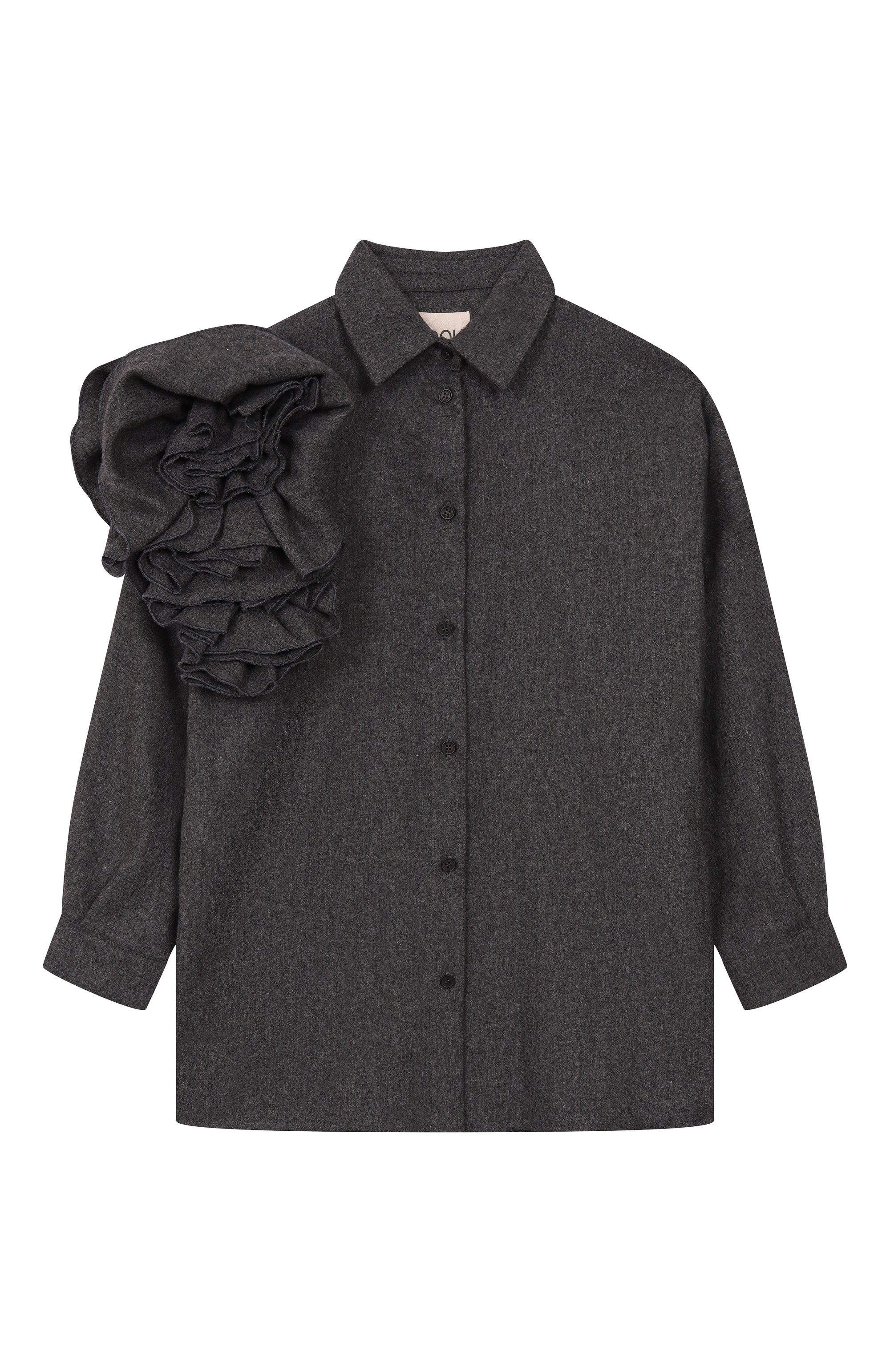 Рубашка из шерсти и вискозы DOUUOD, арт. DX5A00, фото 1