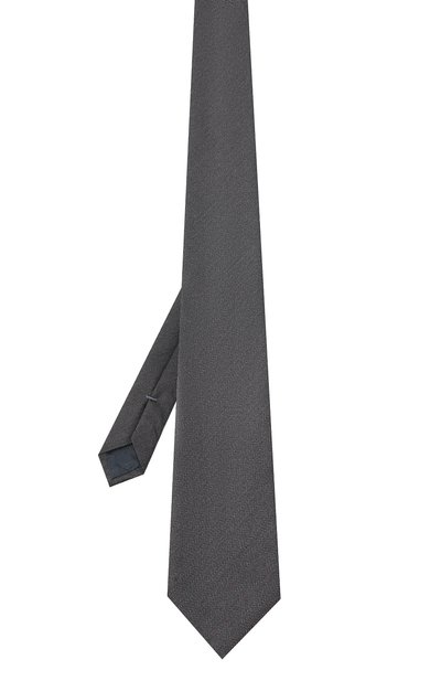 Шелковый галстук ZEGNA серого цвета по цене 23700 руб., арт. Z8D30/1UM, фото 2 Шелковый галстук ZEGNA, арт. Z8D30/1UM, фото 2