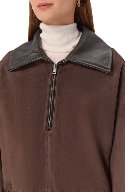 Замшевая куртка 12 STOREEZ коричневого цвета по цене 120000 руб., арт. 122010, фото 5 Замшевая куртка 12 STOREEZ, арт. 122010, фото 5