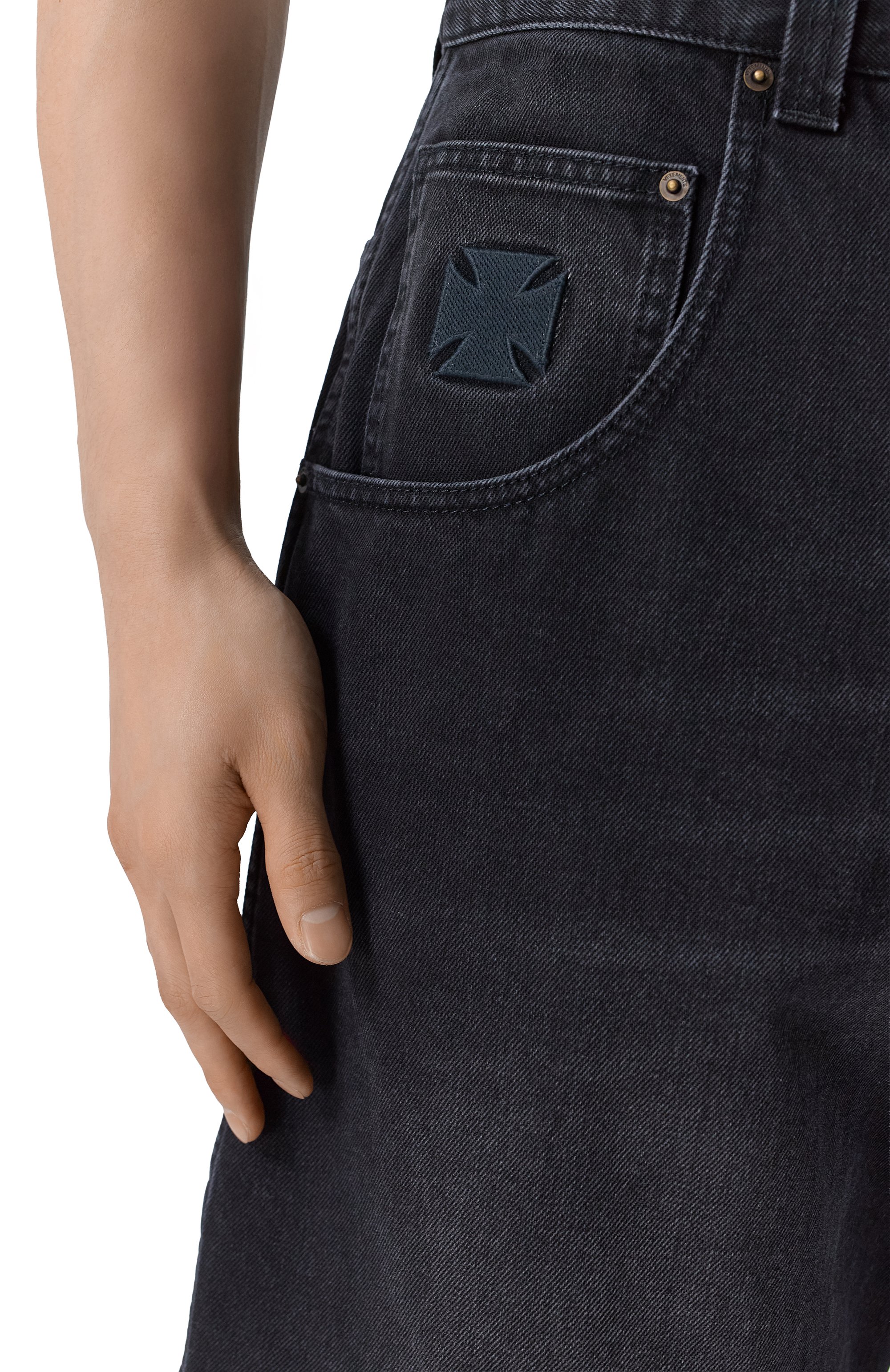 Джинсовые шорты VETEMENTS, арт. ME76DP095B1/2803 DENIM, фото 5