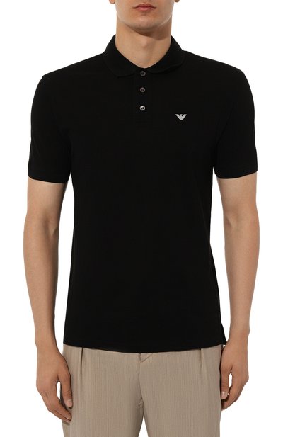 Хлопковое поло EMPORIO ARMANI, арт. 8N1FQ2/1JTKZ, фото 3