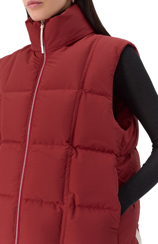 Пуховый жилет Jil Sander J40AF0169-J74276 Красный  J40AF0169-J74276 Фото 5