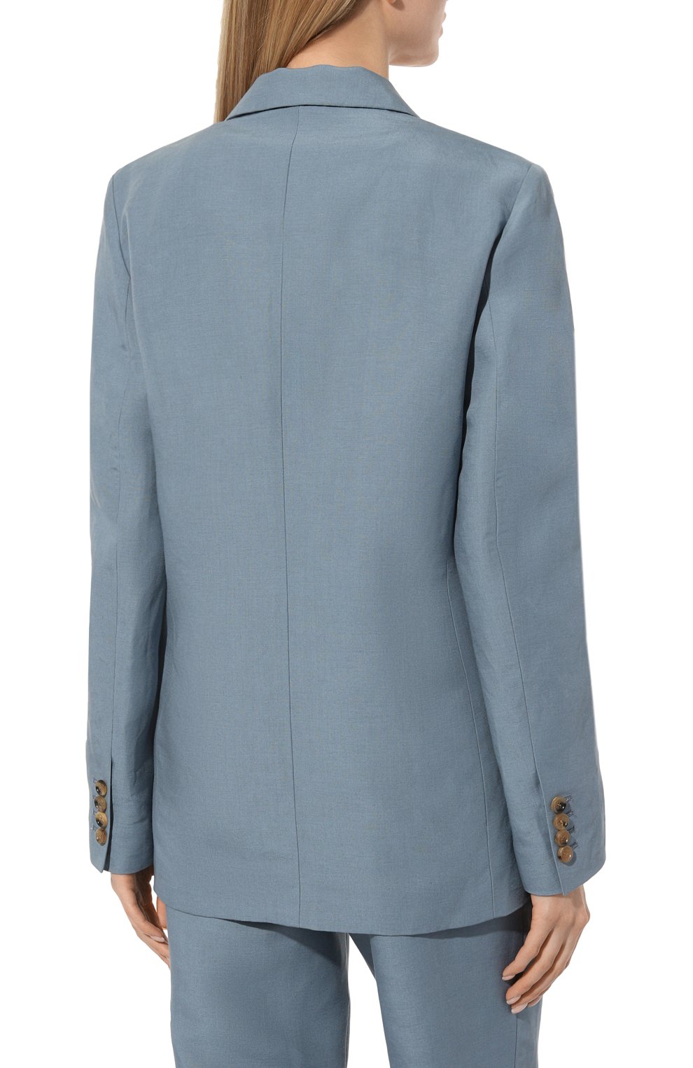 Жакет OLOLOL голубого цвета по цене 54000 руб., арт. OLJT012V/9007.905/S23, фото 4 Жакет OLOLOL, арт. OLJT012V/9007.905/S23, фото 4