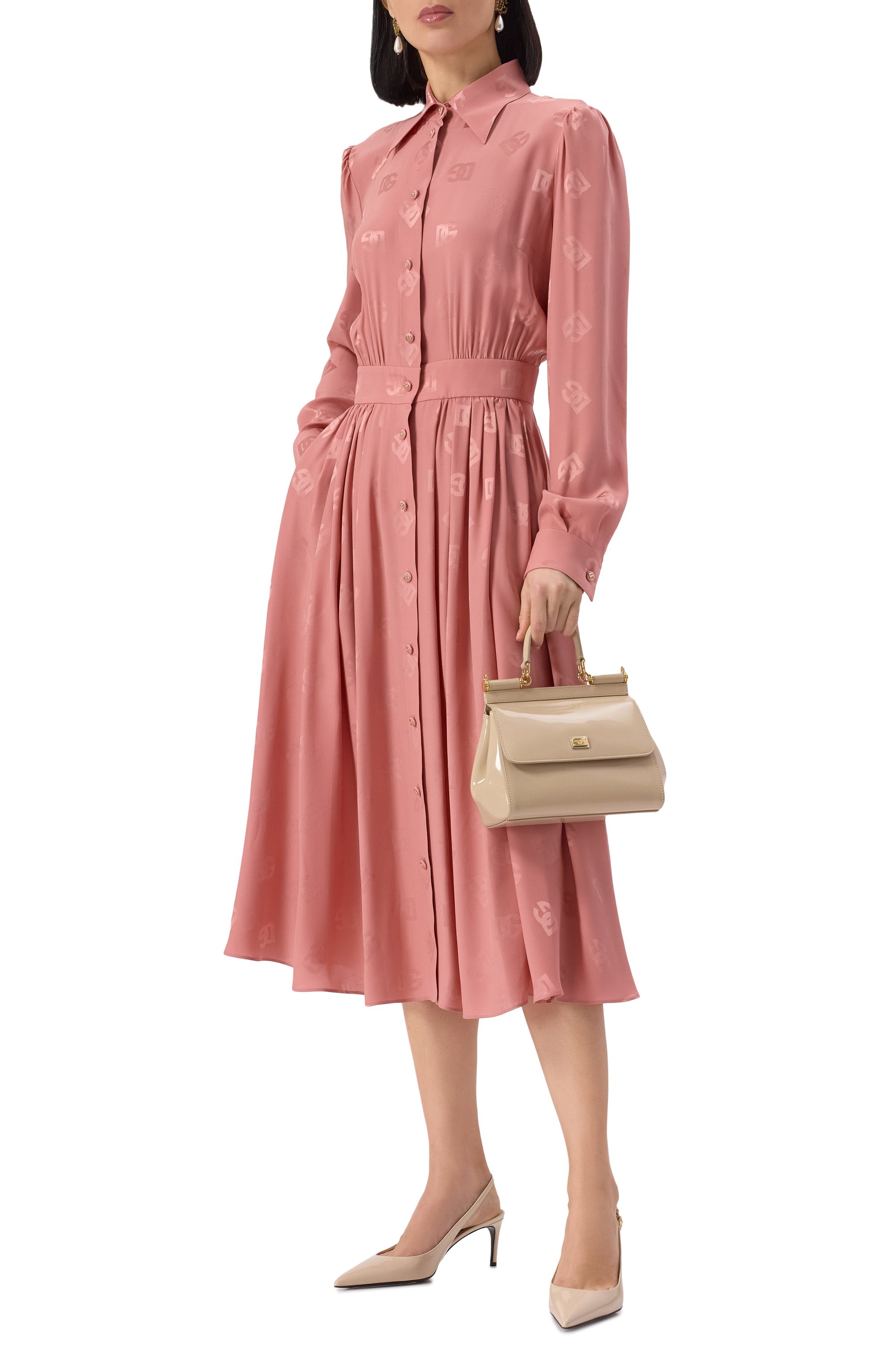 Шелковое платье DOLCE & GABBANA, арт. F6ARQT/GDCVH, фото 2