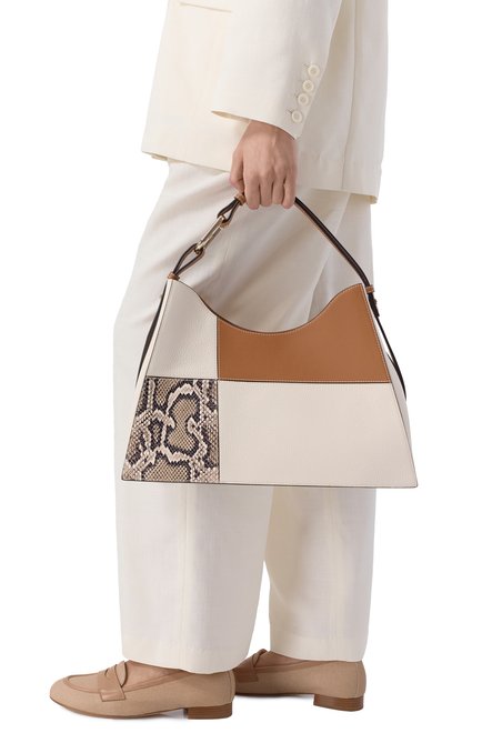 Женская сумка furla nuvola large FURLA разноцветного цвета, арт. WB01246/BX3748 | Фото 2 (Материал сплава: Проставлено; Материал: Натуральная кожа; Размер: large; Драгоценные камни: Проставлено)