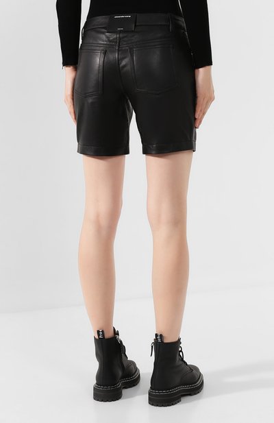 Кожаные шорты ALEXANDER WANG черного цвета по цене 132000 руб., арт. 1WC2194167, фото 4 Кожаные шорты ALEXANDER WANG, арт. 1WC2194167, фото 4