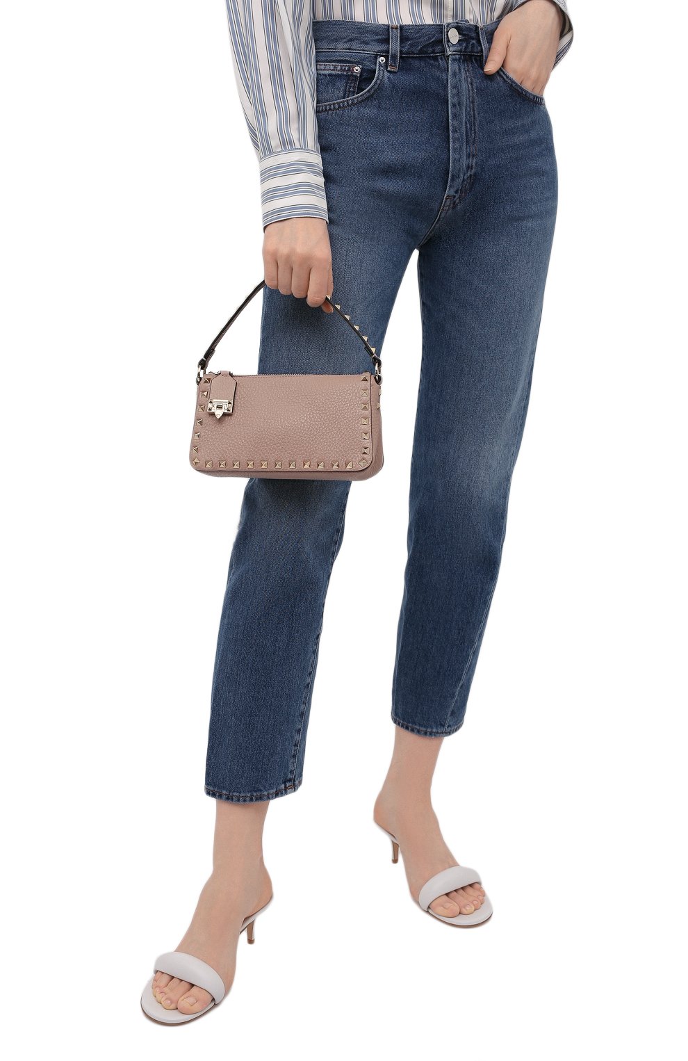 Сумка rockstud small VALENTINO темно-бежевого цвета по цене 185000 руб., арт. WW2B0J47/VSF, фото 2 Сумка rockstud small VALENTINO, арт. WW2B0J47/VSF, фото 2
