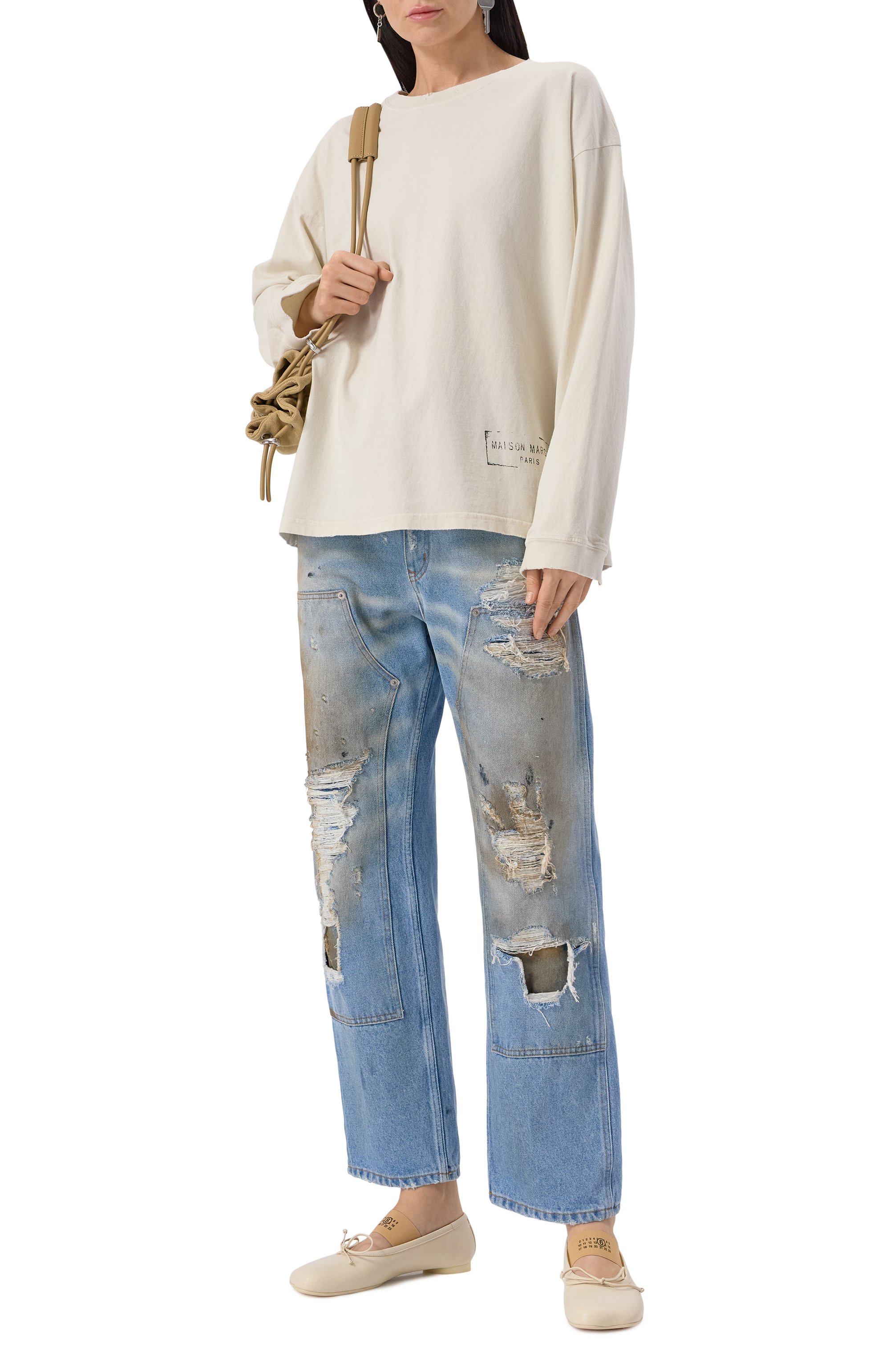 Кожаные балетки anatomic MM6, арт. S59WZ0099/P3628, фото 2