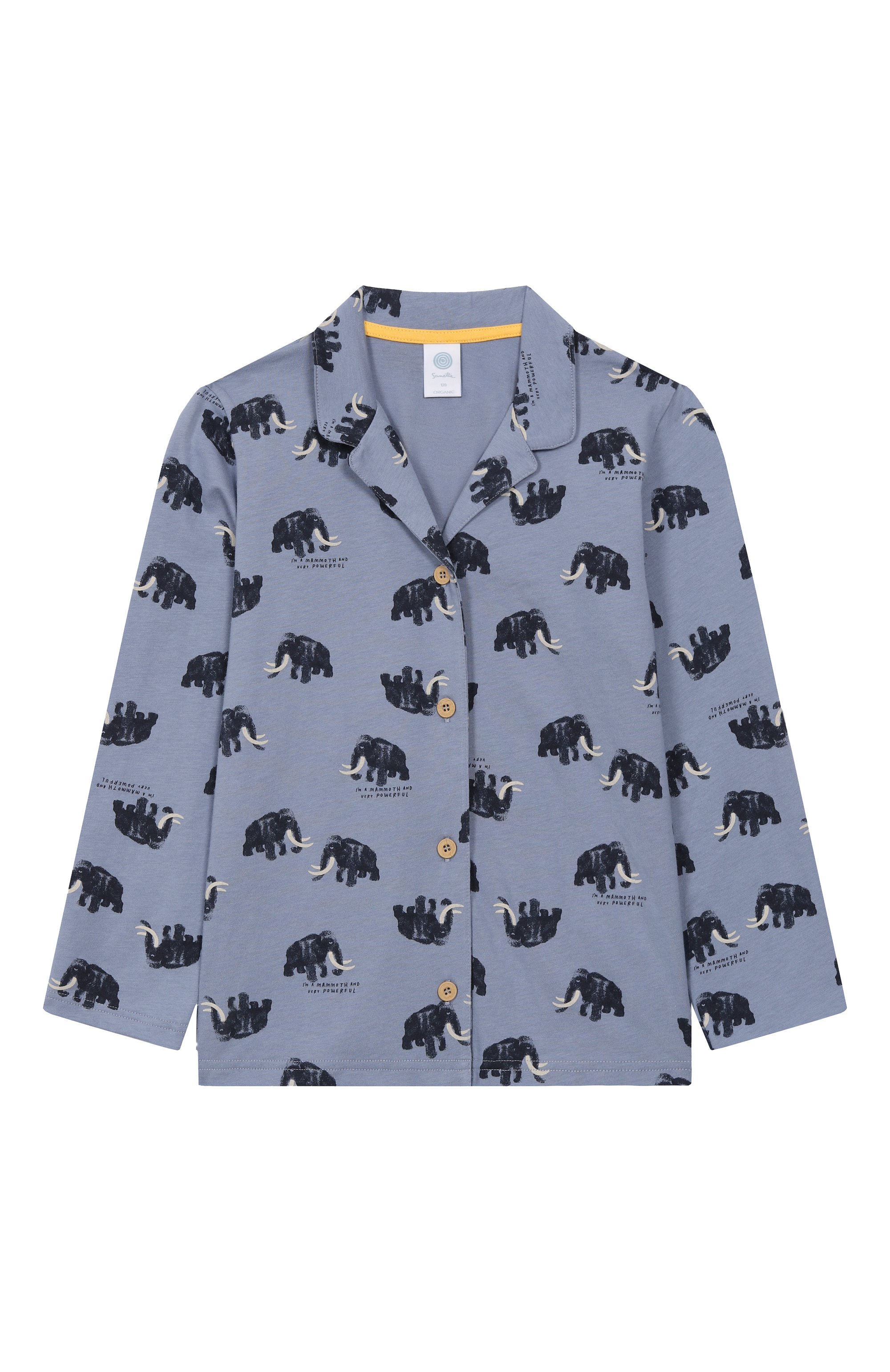 Хлопковая пижама SANETTA тёмно-голубого цвета по цене 16450 руб., арт. 233585, фото 2 Хлопковая пижама SANETTA, арт. 233585, фото 2