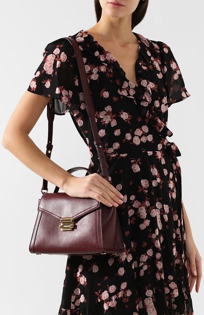 Сумка whitney medium MICHAEL MICHAEL KORS бордового цвета по цене 36800 руб., арт. 30T8GXIS2L, фото 5 Сумка whitney medium MICHAEL MICHAEL KORS, арт. 30T8GXIS2L, фото 5