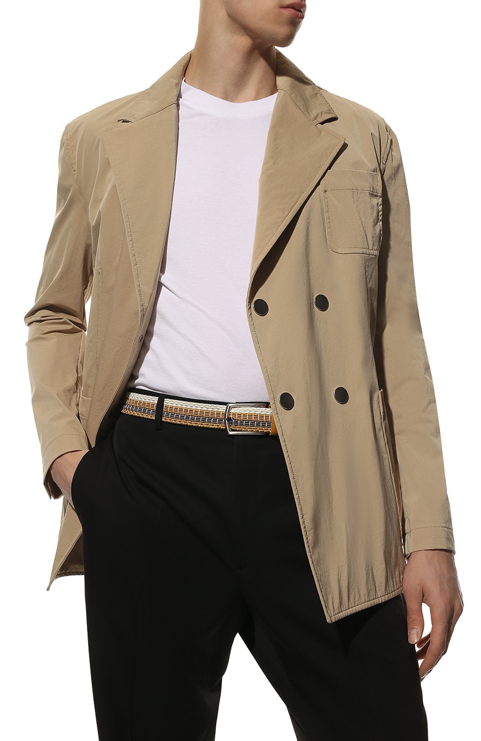 Ремень ZEGNA желтого цвета по цене 43900 руб., арт. BTRE3R/J1261C, фото 2 Ремень ZEGNA, арт. BTRE3R/J1261C, фото 2