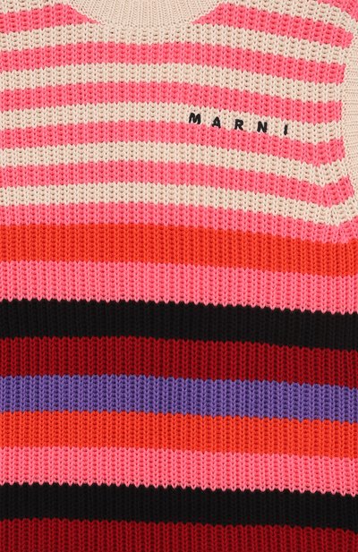 Хлопковое платье MARNI розового цвета по цене 22650 руб., арт. M01817/M00X1, фото 3 Хлопковое платье MARNI, арт. M01817/M00X1, фото 3