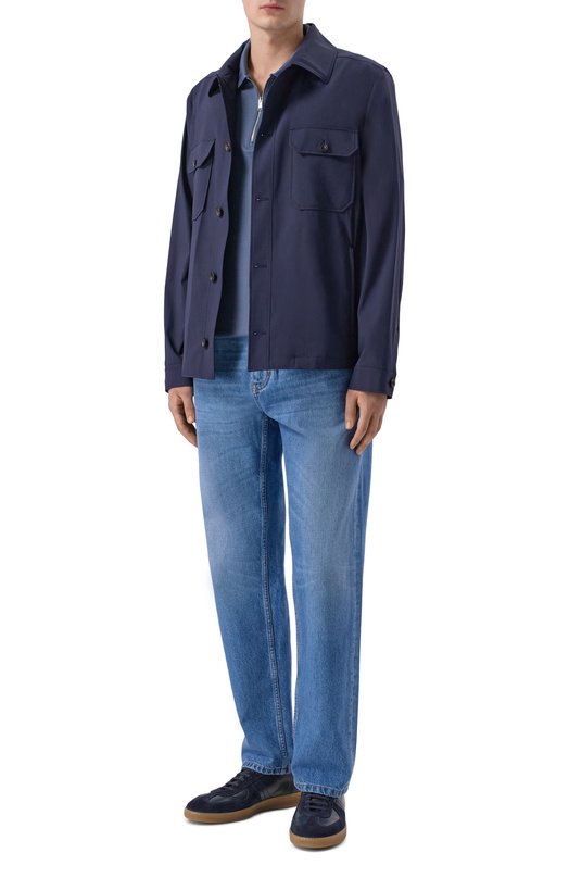 Кожаные кеды Riva Blu Barrett RIVA-14111.1/LE0N Синий  RIVA-14111.1/LE0N Фото 2