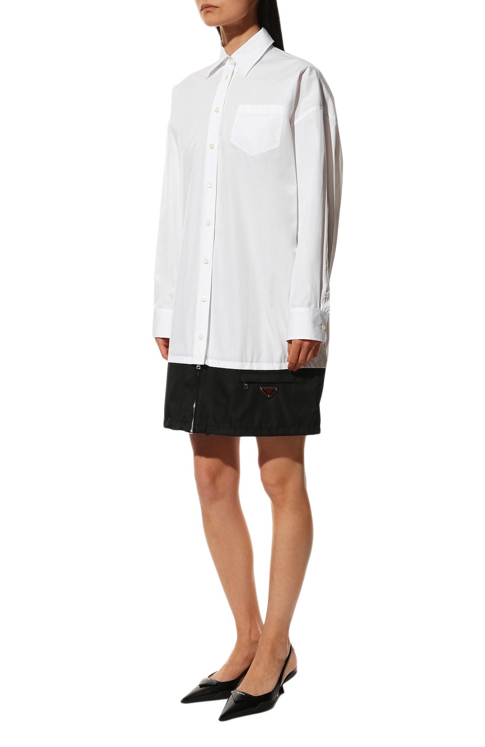 Хлопковое платье PRADA, арт. P3E83-10UR-F0964-212, фото 3