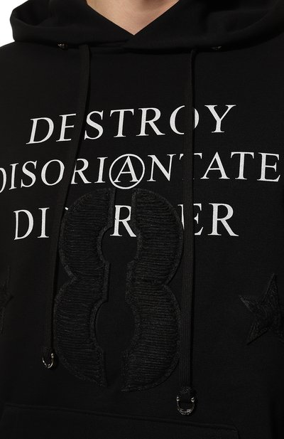 Хлопковое худи JOHN RICHMOND, арт. RMA22068FE, фото 5