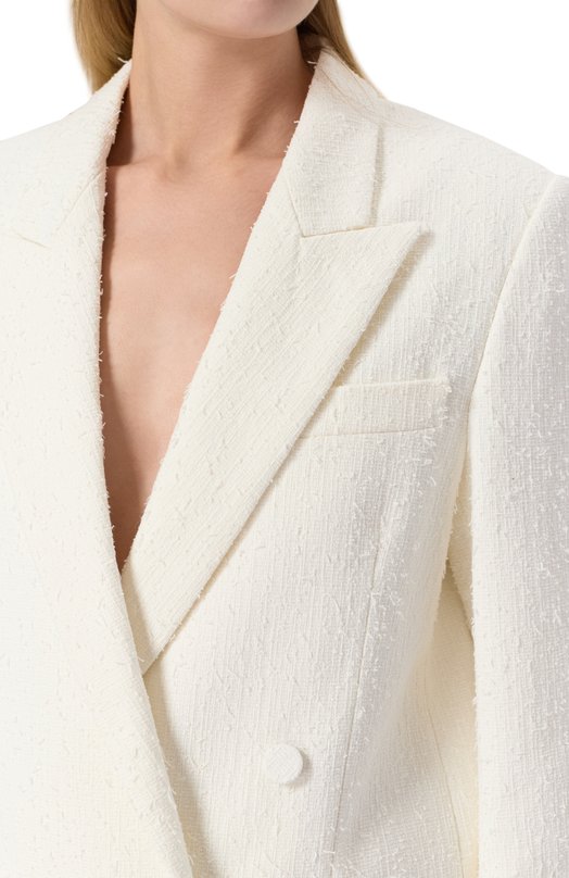 Хлопковый жакет MSGM 3842MDG04/257308 Белый  3842MDG04/257308 Фото 5
