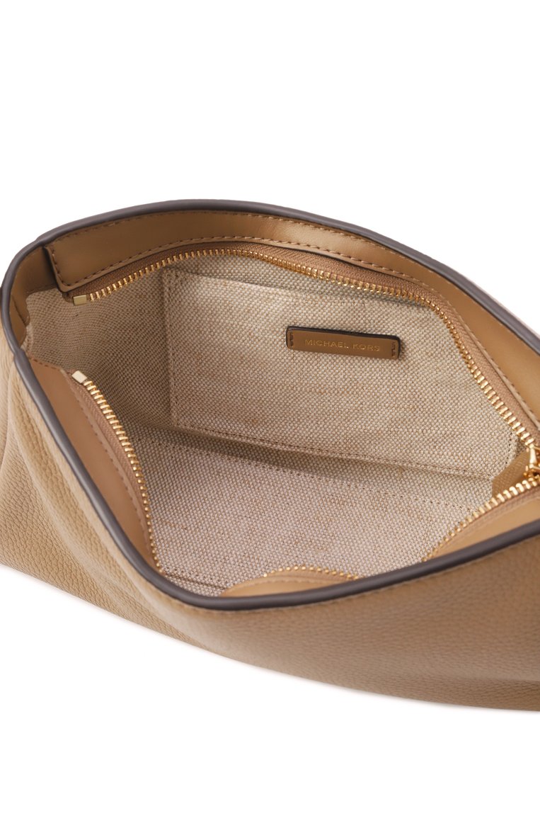 Женская сумка moore medium MICHAEL MICHAEL KORS бежевого цвета, арт. 32R5G90C6L | Фото 5 (Материал: Натуральная кожа; Материал сплава: �Проставлено; Драгоценные камни: Проставлено; Размер: medium)