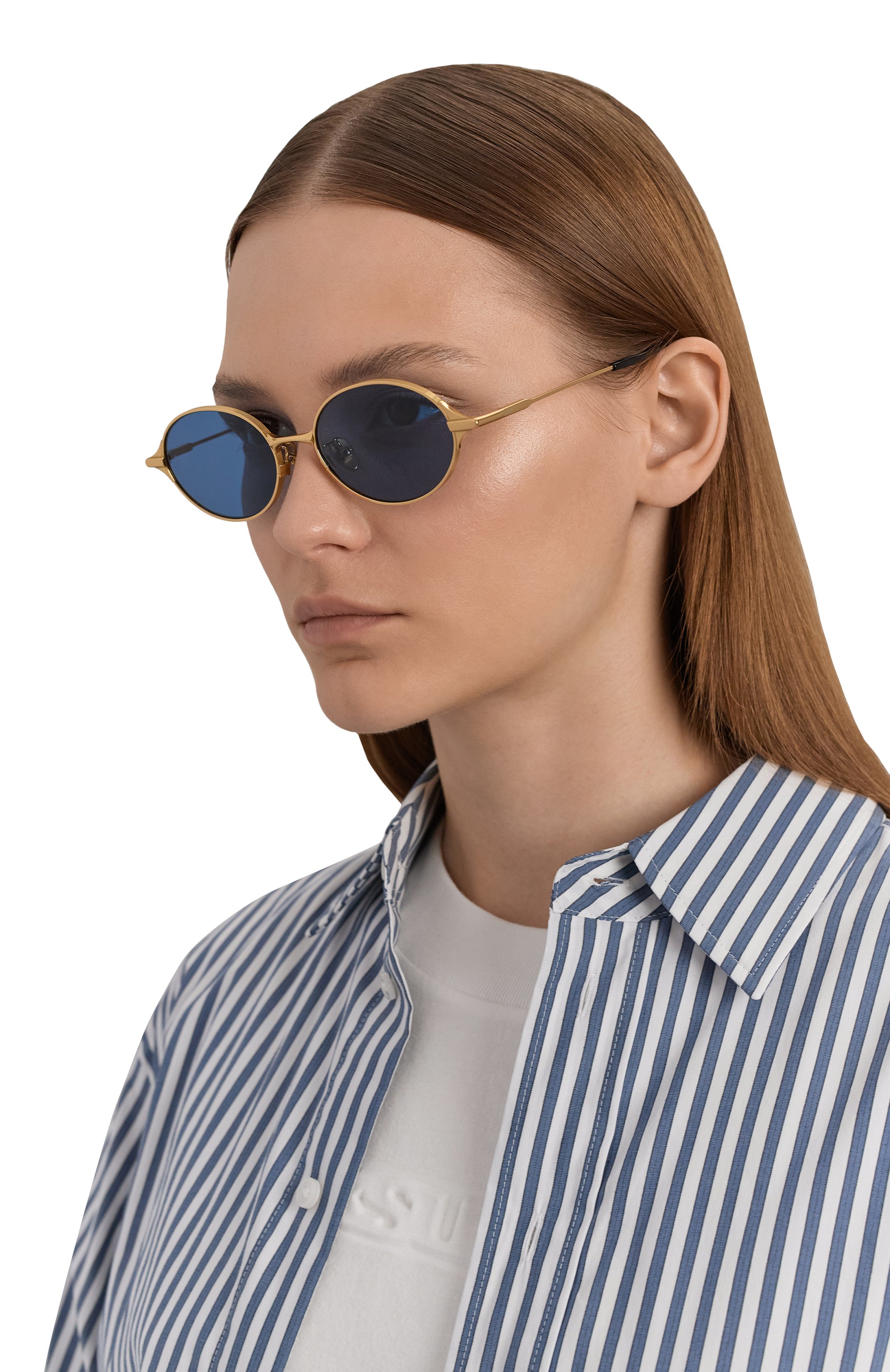 Солнцезащитные очки PROJEKT PRODUKT синего цвета по цене 39100 руб., арт. HM11(S) CG, фото 3 Солнцезащитные очки PROJEKT PRODUKT, арт. HM11(S) CG, фото 3