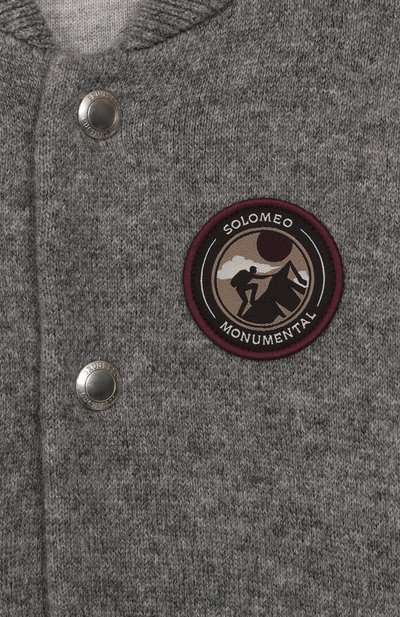 Бомбер из шерсти и кашемира BRUNELLO CUCINELLI, арт. B36M12546A, фото 3