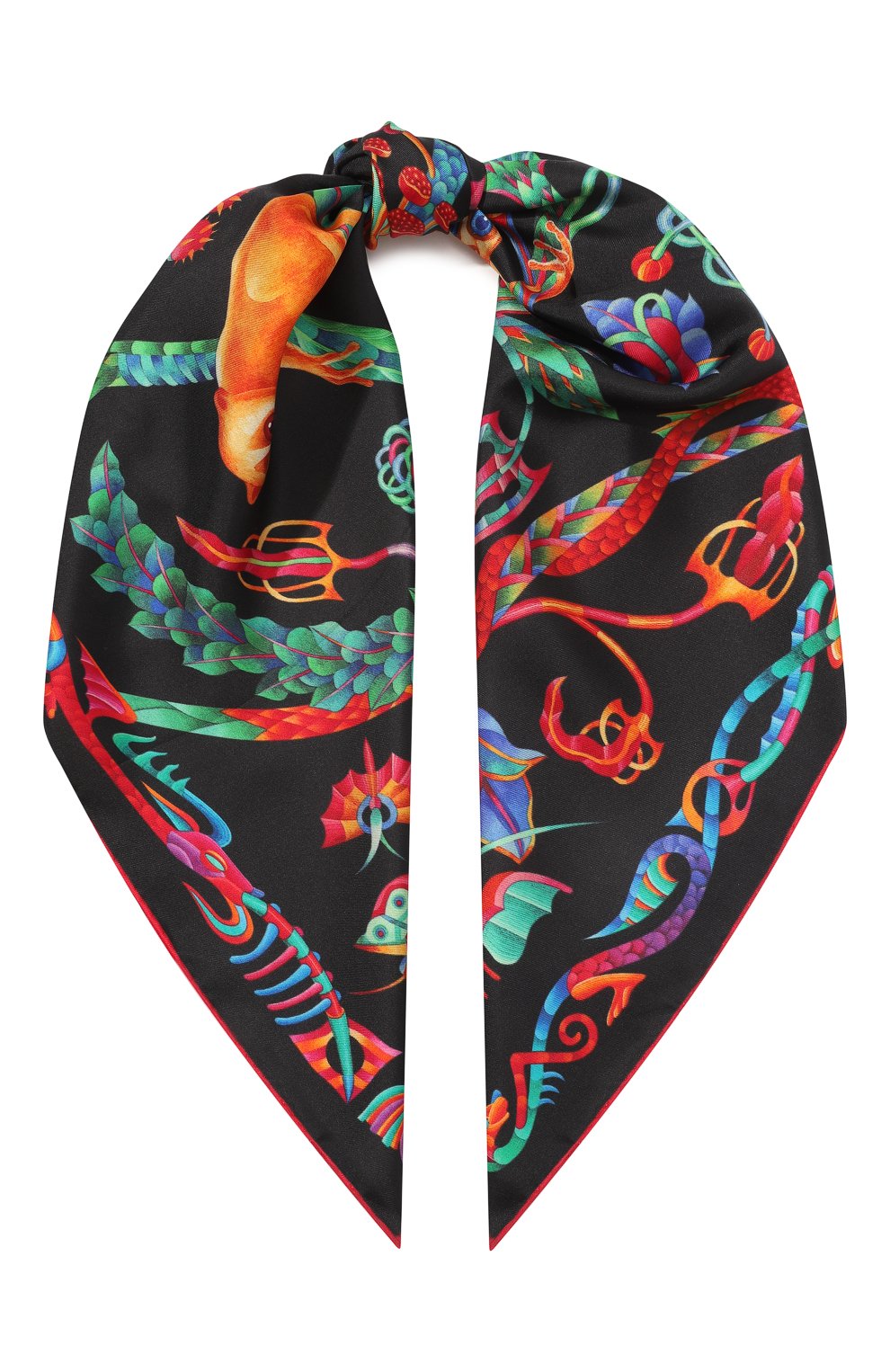 Шелковый платок lemur in black KIRILL OVCHINNIKOV, арт. 90\L, фото 1
