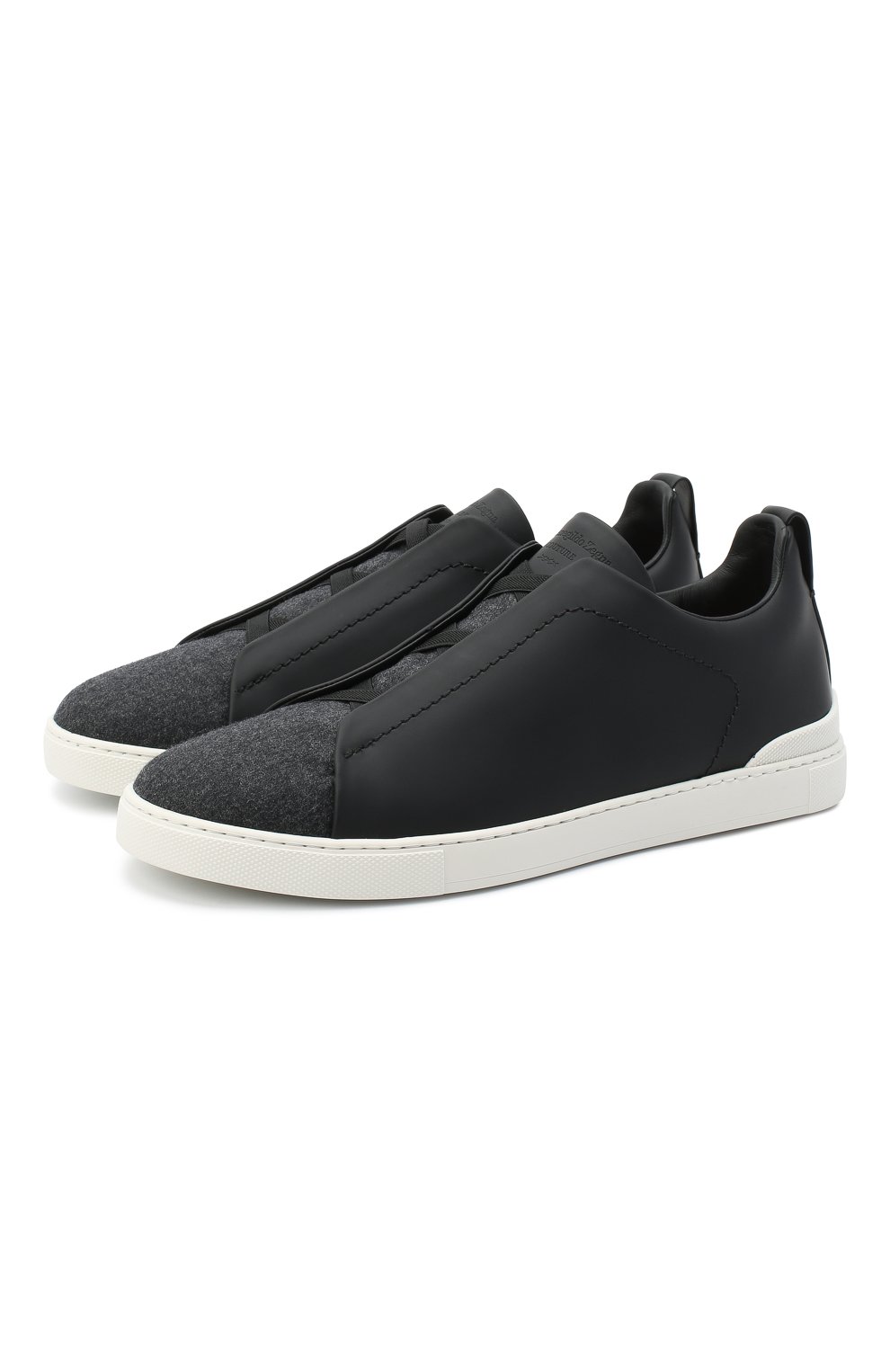 Комбинированные кеды triple stitch ZEGNA, арт. A4666X-LHG0M, фото 1