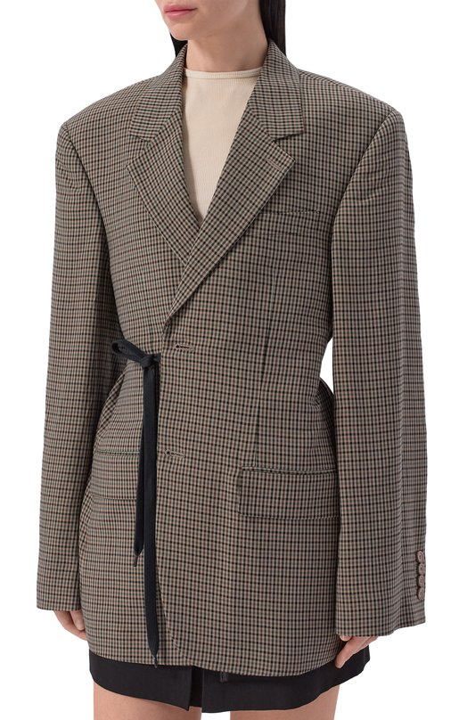 Жакет из лиоцелла Balenciaga 857365/TT038 Бежевый  857365/TT038 Фото 3