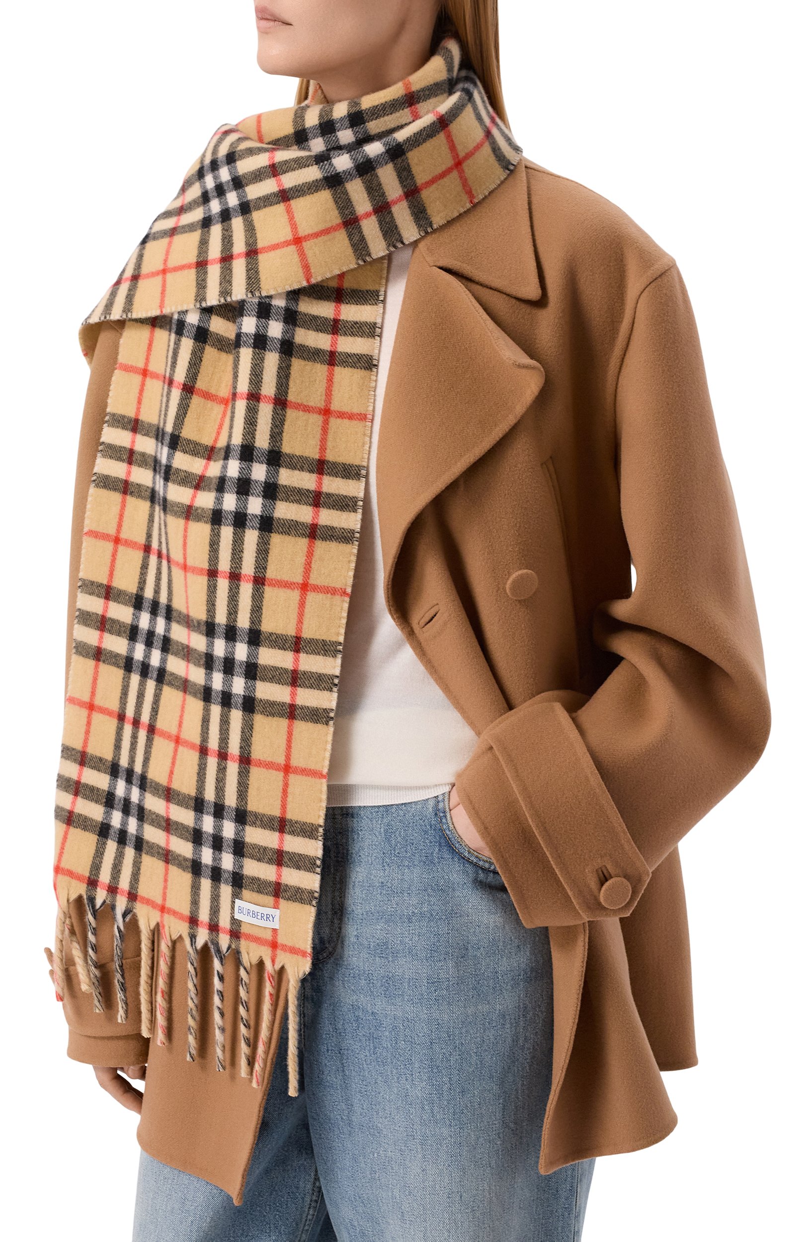 Двусторонний шарф BURBERRY, арт. 8136836, фото 4