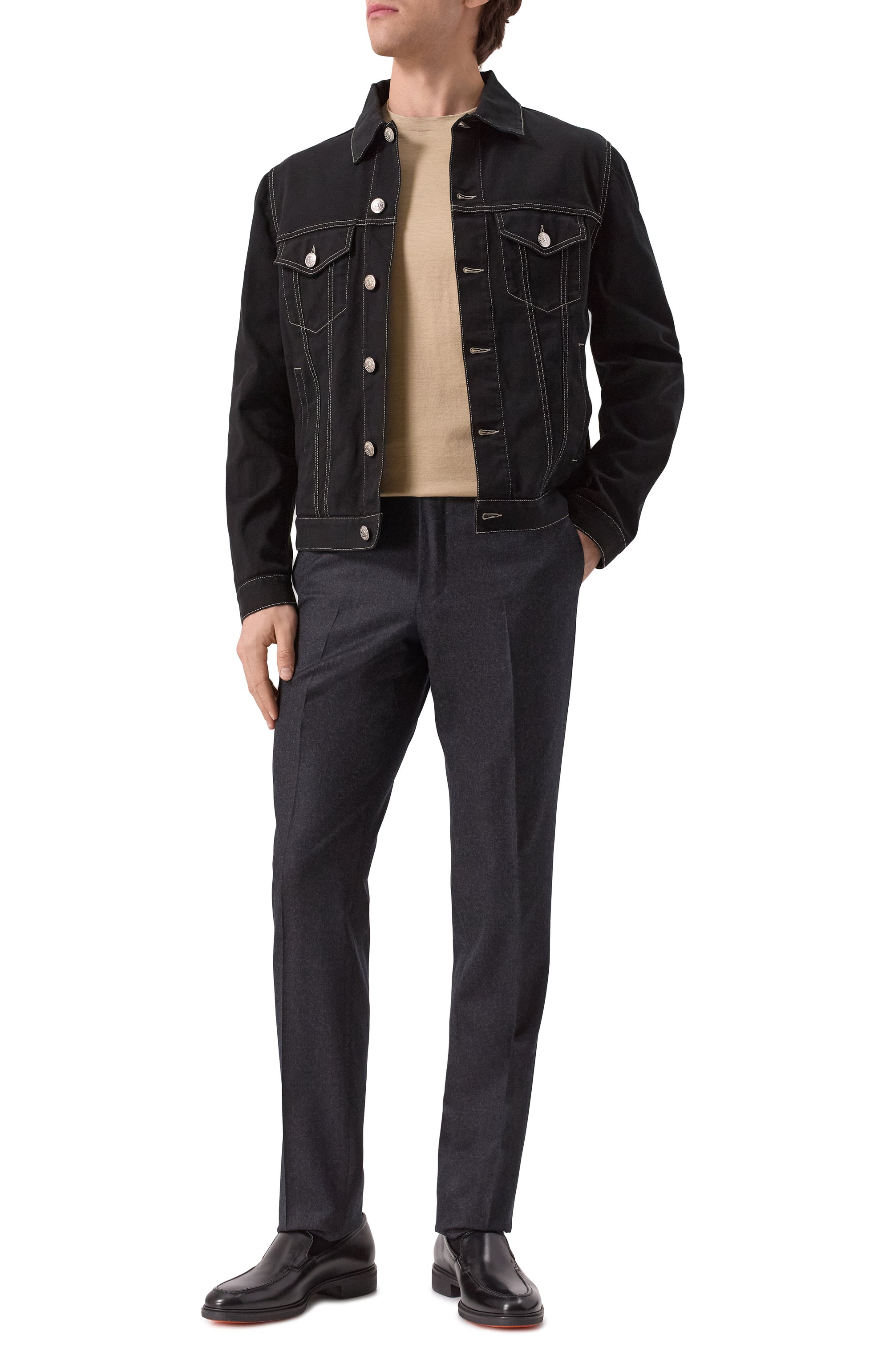 Футболка из шелка и хлопка GIORGIO ARMANI, арт. 3KSM77/SJZHZ, фото 2