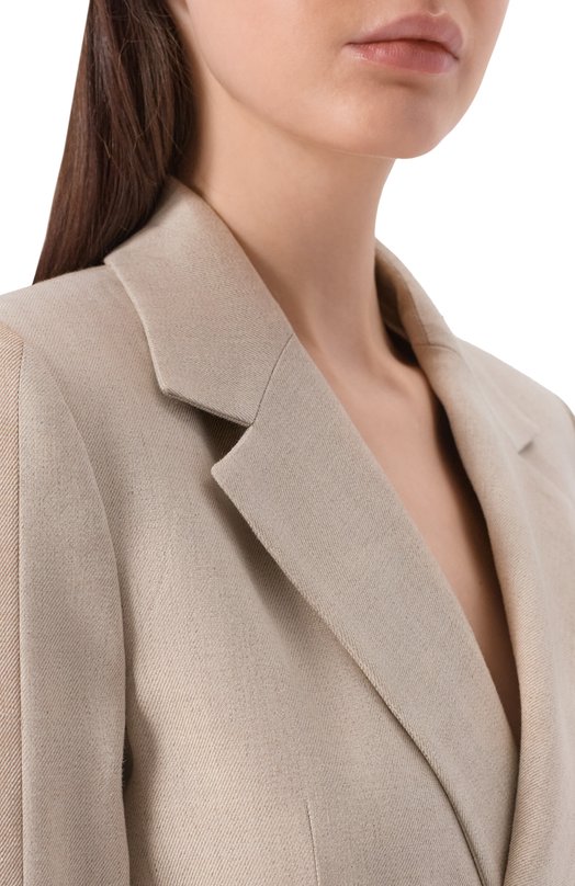 Жакет изо льна и вискозы Lorena Antoniazzi P2638GA13B/5154 Бежевый  P2638GA13B/5154 Фото 5
