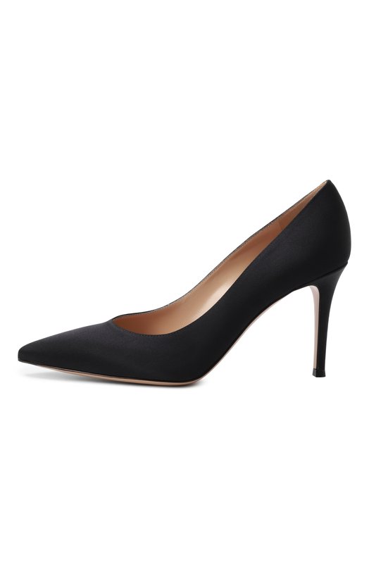 Текстильные туфли Gianvito 85 Gianvito Rossi G24580.85RIC.CRENER0 Чёрный  G24580.85RIC.CRENER0 Фото 4