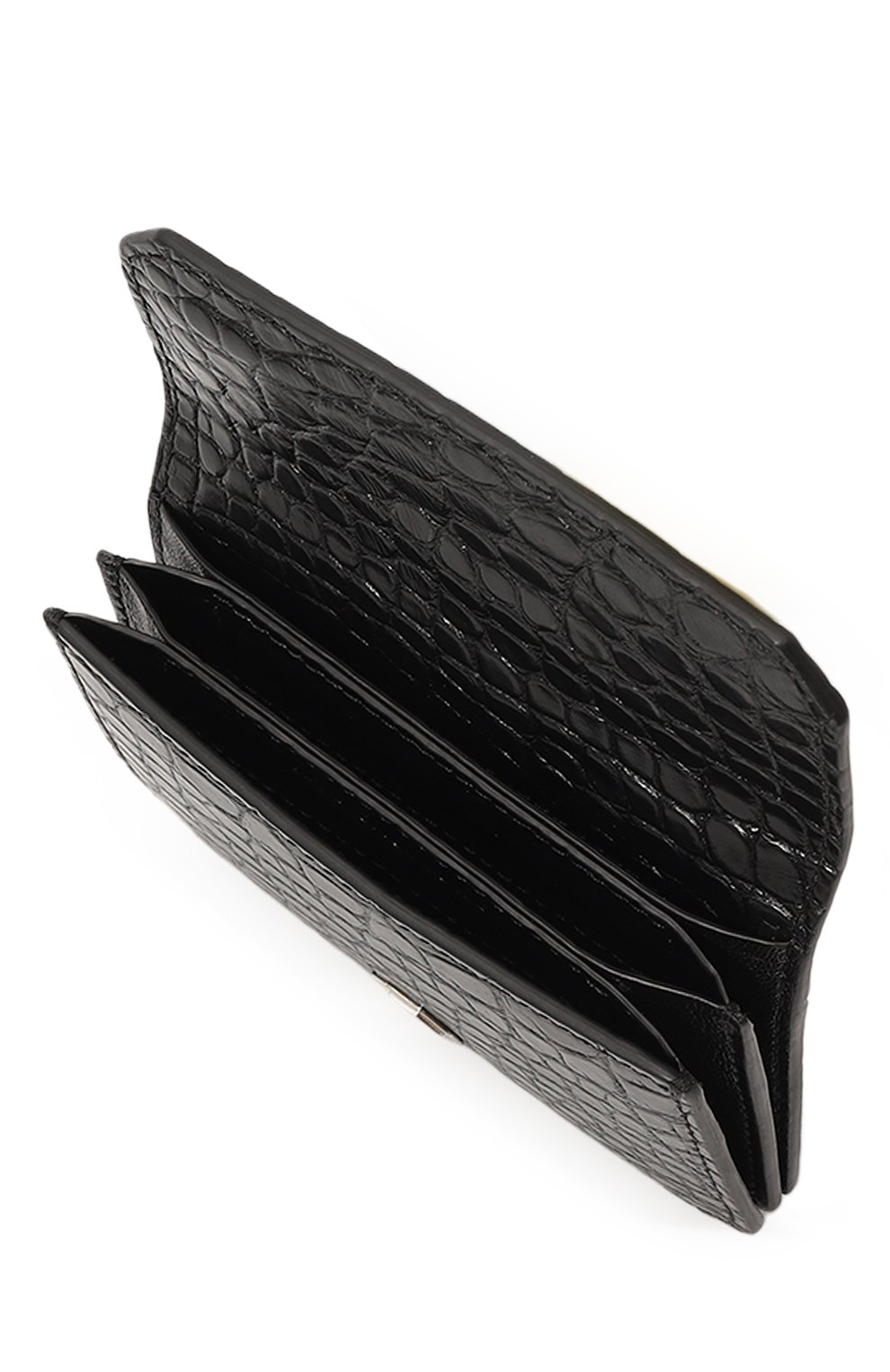 Футляр для кредитных карт из кожи аллигатора STEFANO RICCI черного цвета по цене 126500 руб., арт. PP426P/ALG, фото 3 Футляр для кредитных карт из кожи аллигатора STEFANO RICCI, арт. PP426P/ALG, фото 3