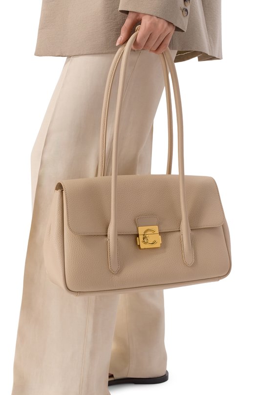 Сумка C-Me Lock Coccinelle E1 U4K 12 03 01 Бежевый  E1 U4K 12 03 01 Фото 2