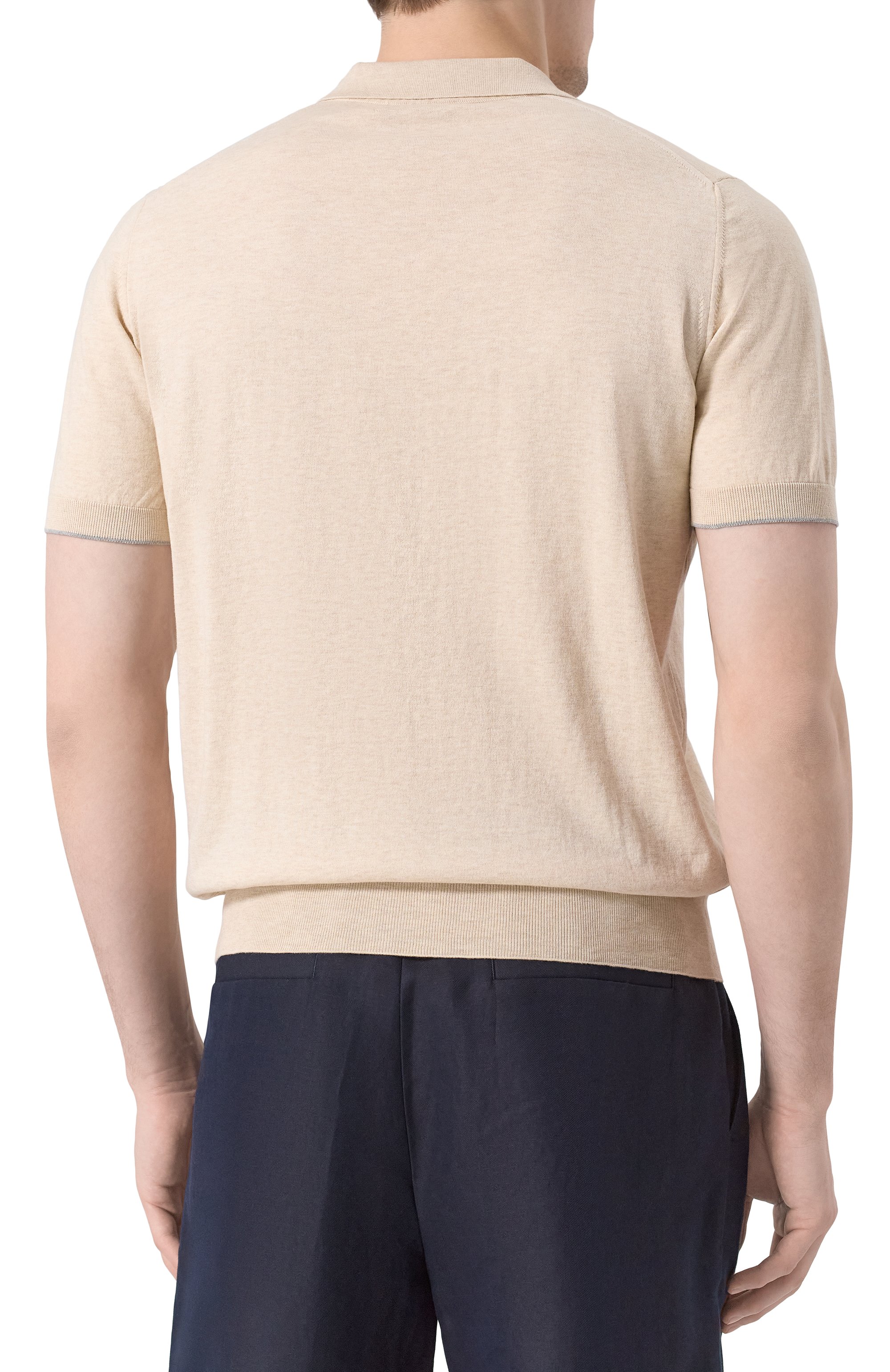 Хлопковое поло BRUNELLO CUCINELLI, арт. M29800145, фото 4