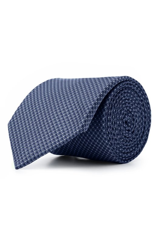 Шелковый галстук Corneliani 26U302-2620303 Синий 26U302-2620303
