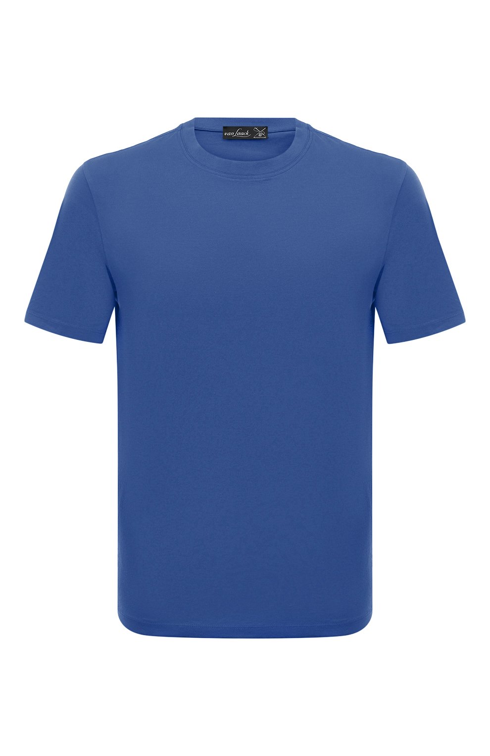 Хлопковая футболка VAN LAACK синего цвета по цене 13250 руб., арт. PA0L0/Z20044, фото 1 Хлопковая футболка VAN LAACK, арт. PA0L0/Z20044, фото 1