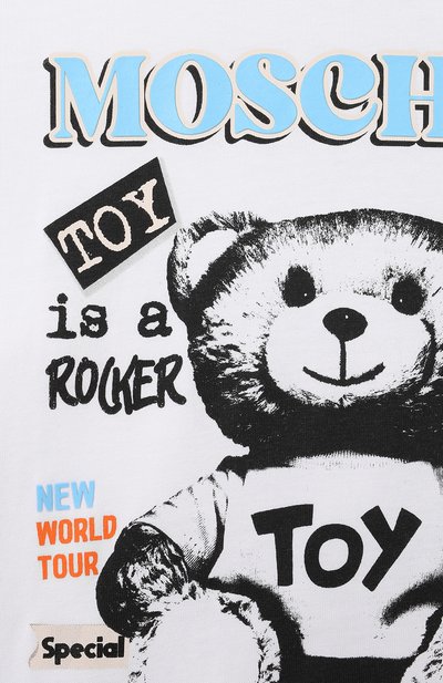 Хлопковая футболка MOSCHINO, арт. H8M03R/LAA20/4-8, фото 3