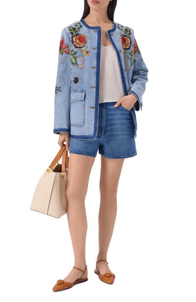 Женские джинсовые шорты VALENTINO, арт. 8B3DD28S/9Y8