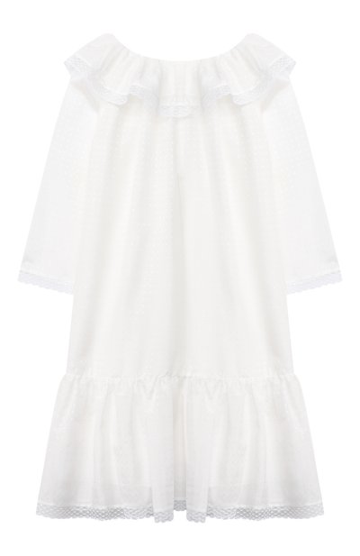 Хлопковая сорочка AMIKI CHILDREN белого цвета по цене 19950 руб., арт. ELIZABETH/70SE30C0, фото 2 Хлопковая сорочка AMIKI CHILDREN, арт. ELIZABETH/70SE30C0, фото 2