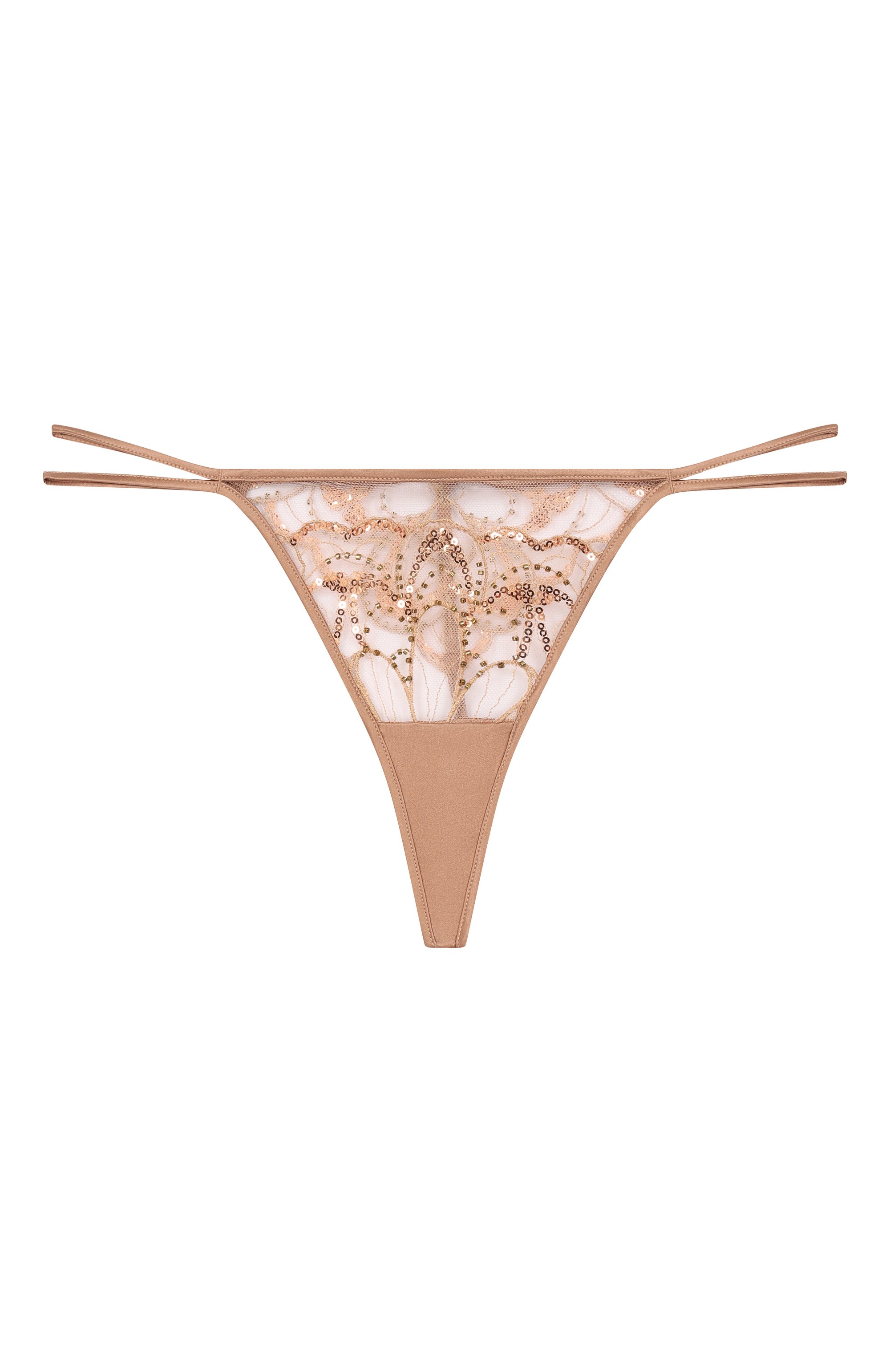 Трусы-стринги LIVY бежевого цвета по цене 13350 руб., арт. 655095169, фото 1 Трусы-стринги LIVY, арт. 655095169, фото 1