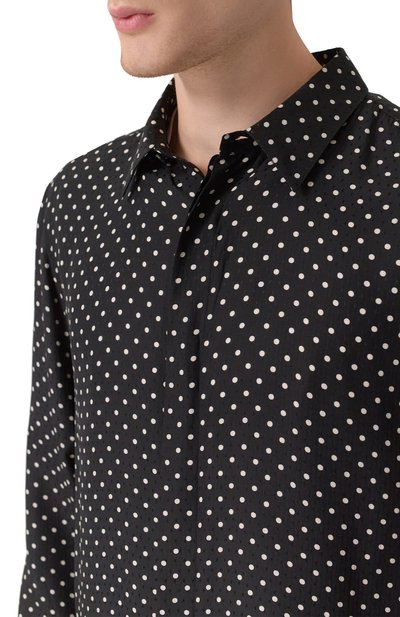 Шелковая рубашка SAINT LAURENT, арт. 774775/Y2E13, фото 5