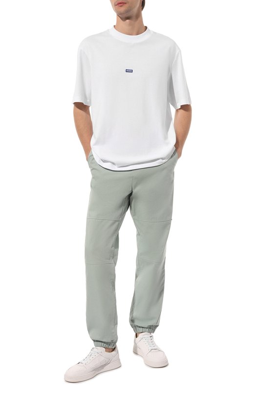 Хлопковые джоггеры HUGO Blue Зелёный, фото 2