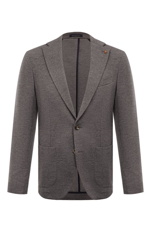 Пиджак из шерсти и хлопка Sartoria Latorre JD74/JG072 Серый JD74/JG072
