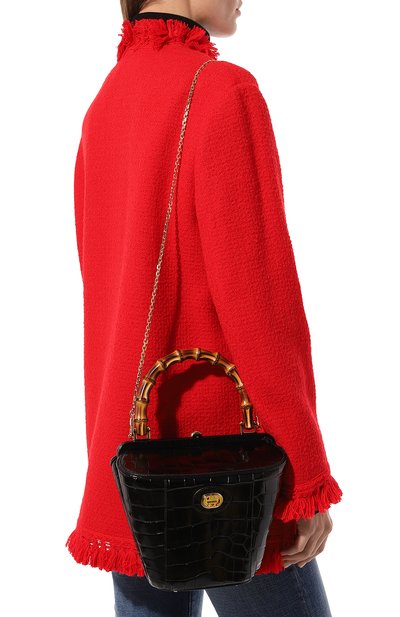 Сумка gucci bamboo из кожи аллигатора GUCCI, арт. 616437 EV40X, фото 2