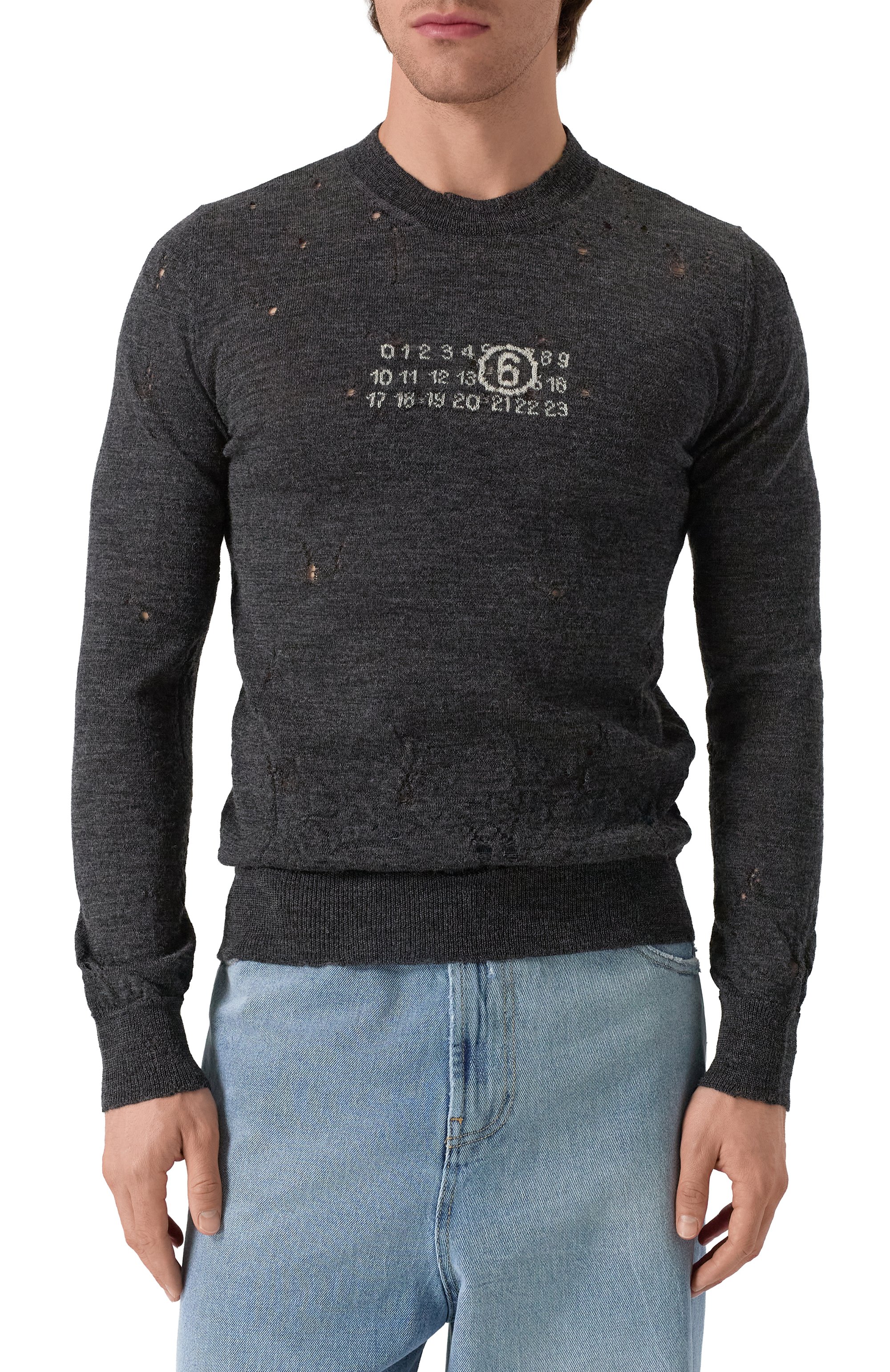 Шерстяной джемпер MM6, арт. SH0HL0033/M13134, фото 3
