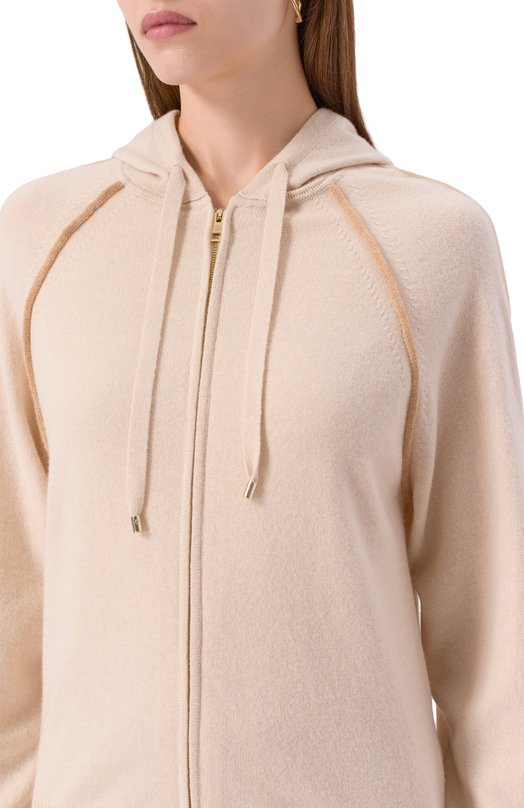 Кардиган из шерсти и кашемира Lorena Antoniazzi FM11A/2472 Кремовый  FM11A/2472 Фото 5