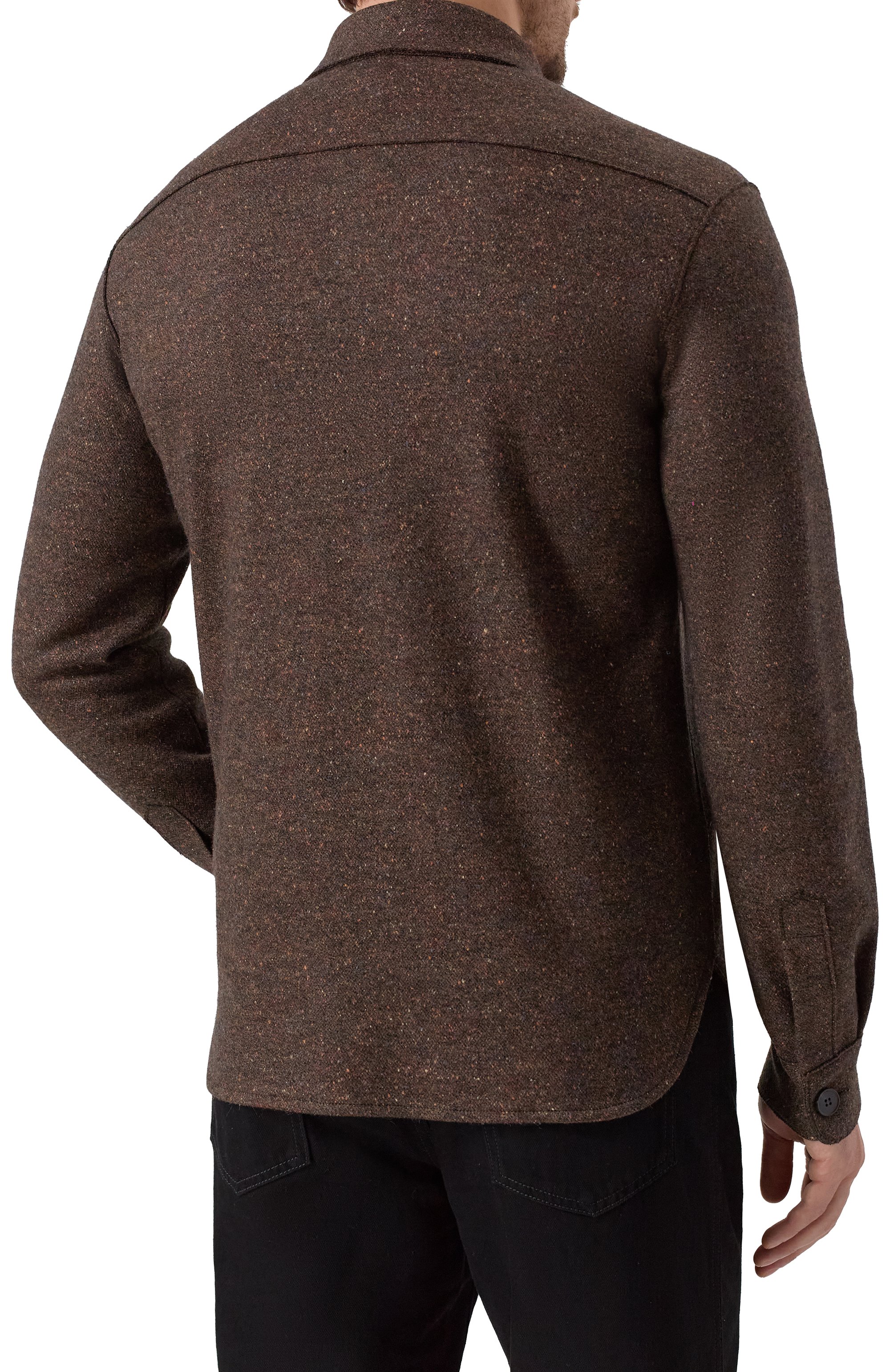 Куртка-рубашка из шерсти и шелка HARRIS WHARF LONDON, арт. CH9320MDH, фото 4